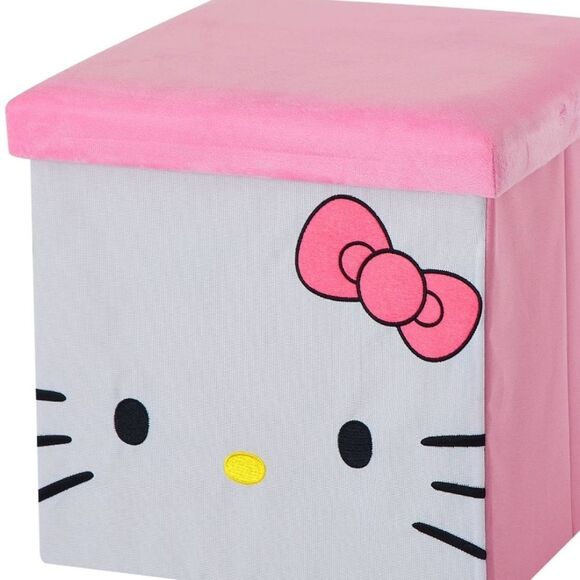 Hello Kitty Collapsible Storage Ottoman - Picture 2 of 16